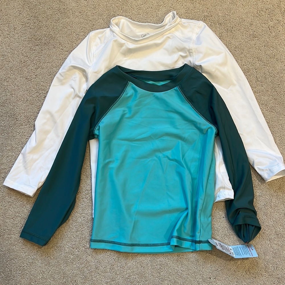 (2) Cat & Jack rash guard bundle